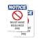 Signmission 10 in Height, 7 in Width, Plastic, Rectangle OS-2PACK-NS-P-710-V-14282 - alternate 1
